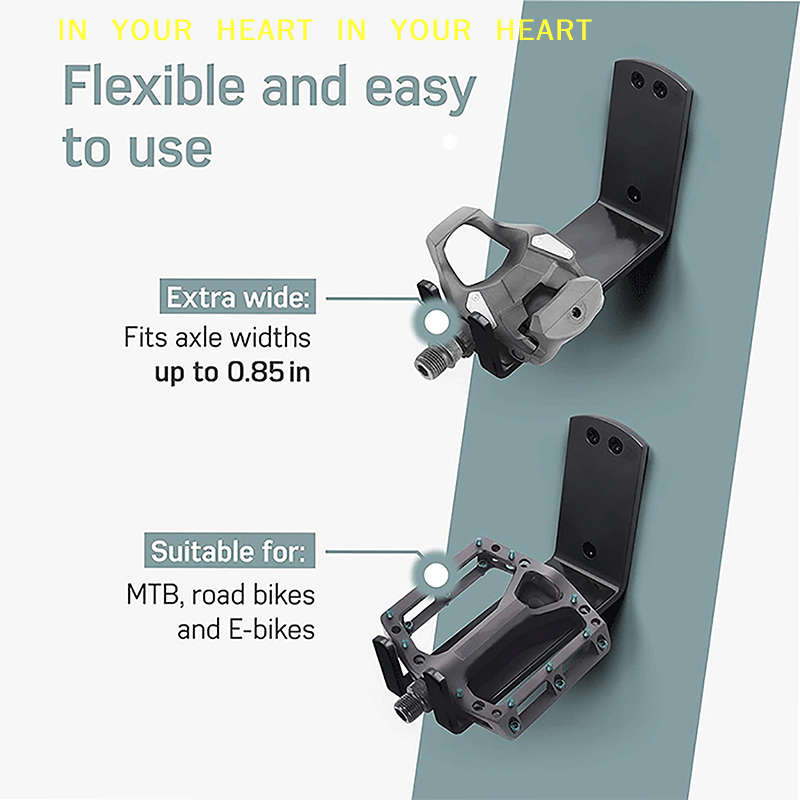 Cycling Gear Wall Hanger - 【X】Crochets verticaux robustes pour vélos, support