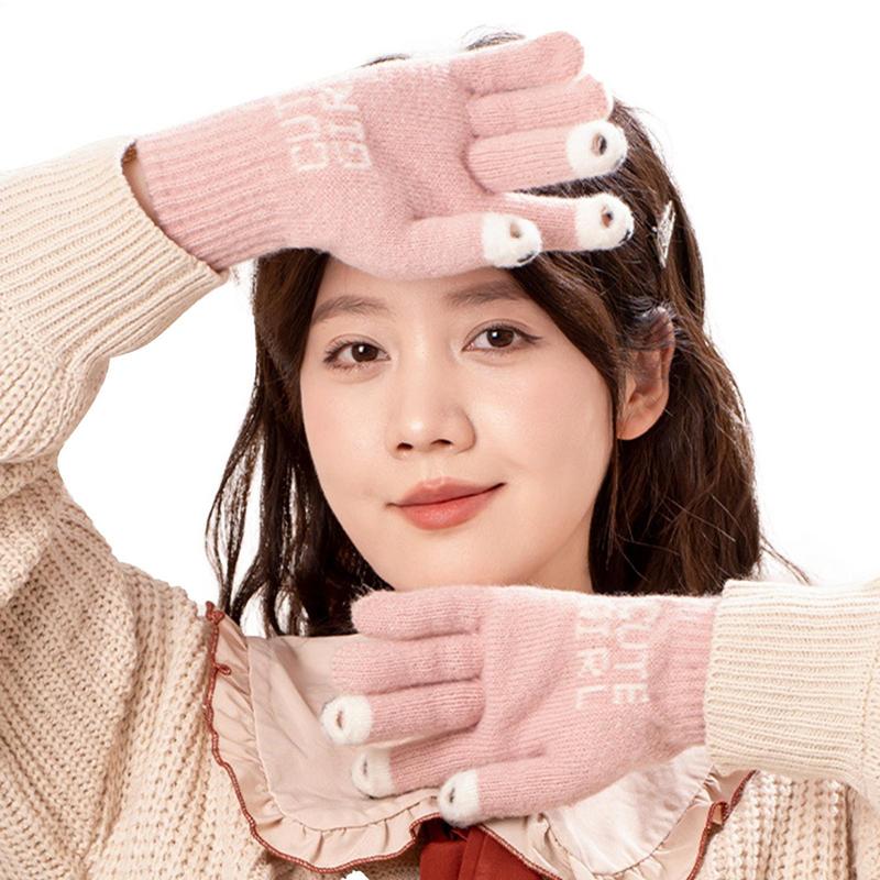 Cycling Gear Weather - Gants Chauds artificiel astiques avec Écran