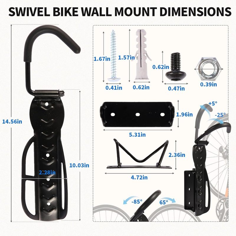 Support mural pivotant pour vé - Cycling Gear Wall Hanger avis et prix